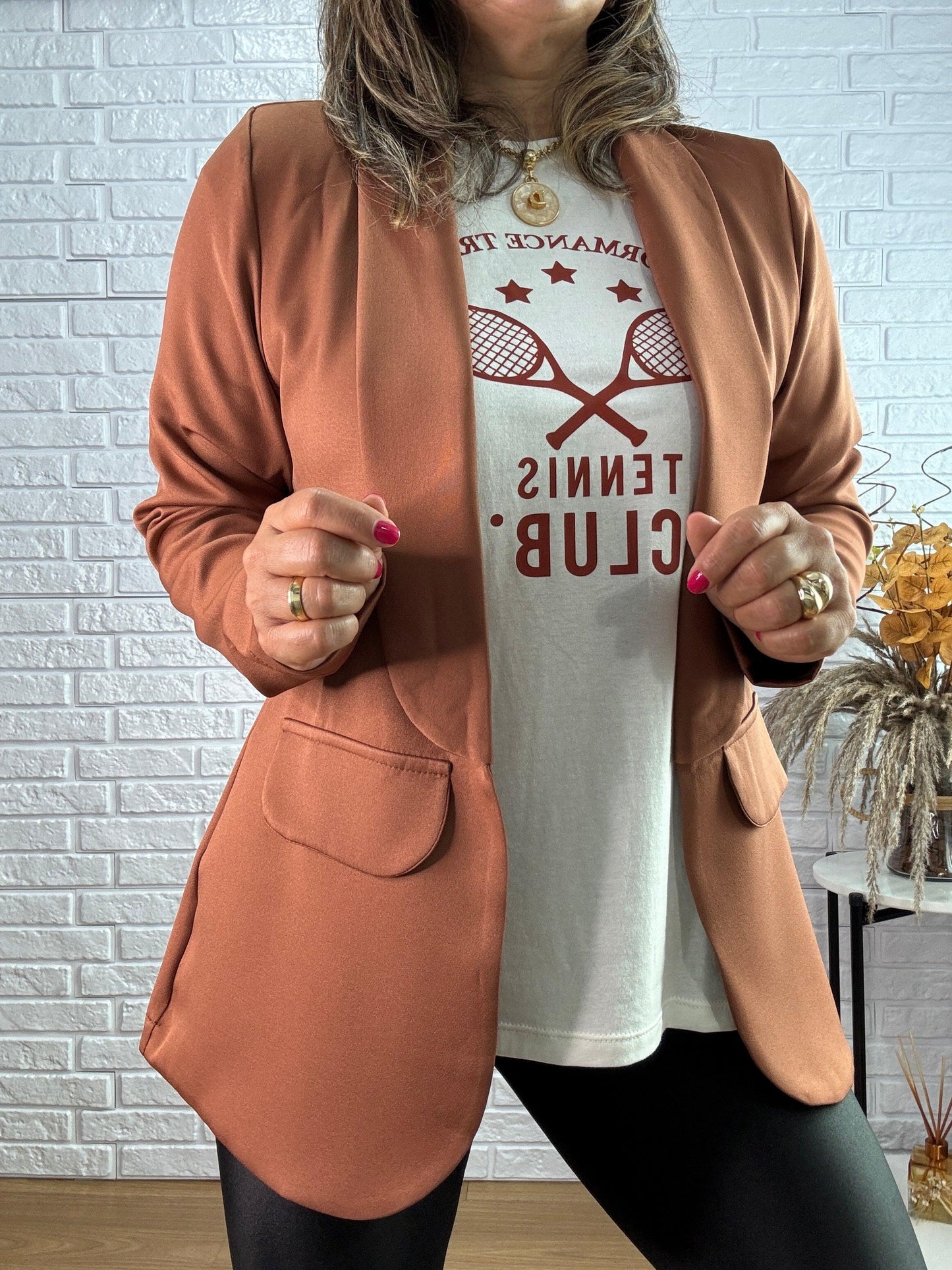 Blazer Elegance | Mocha Mousse