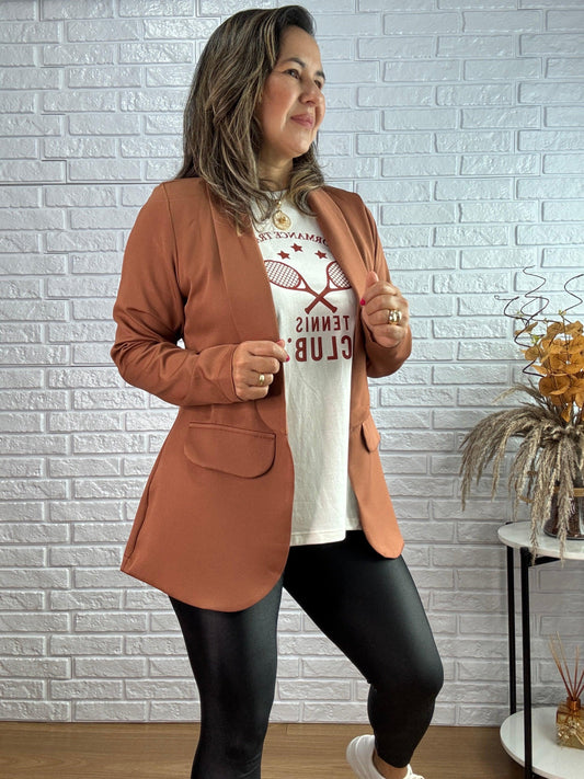 Blazer Elegance | Mocha Mousse