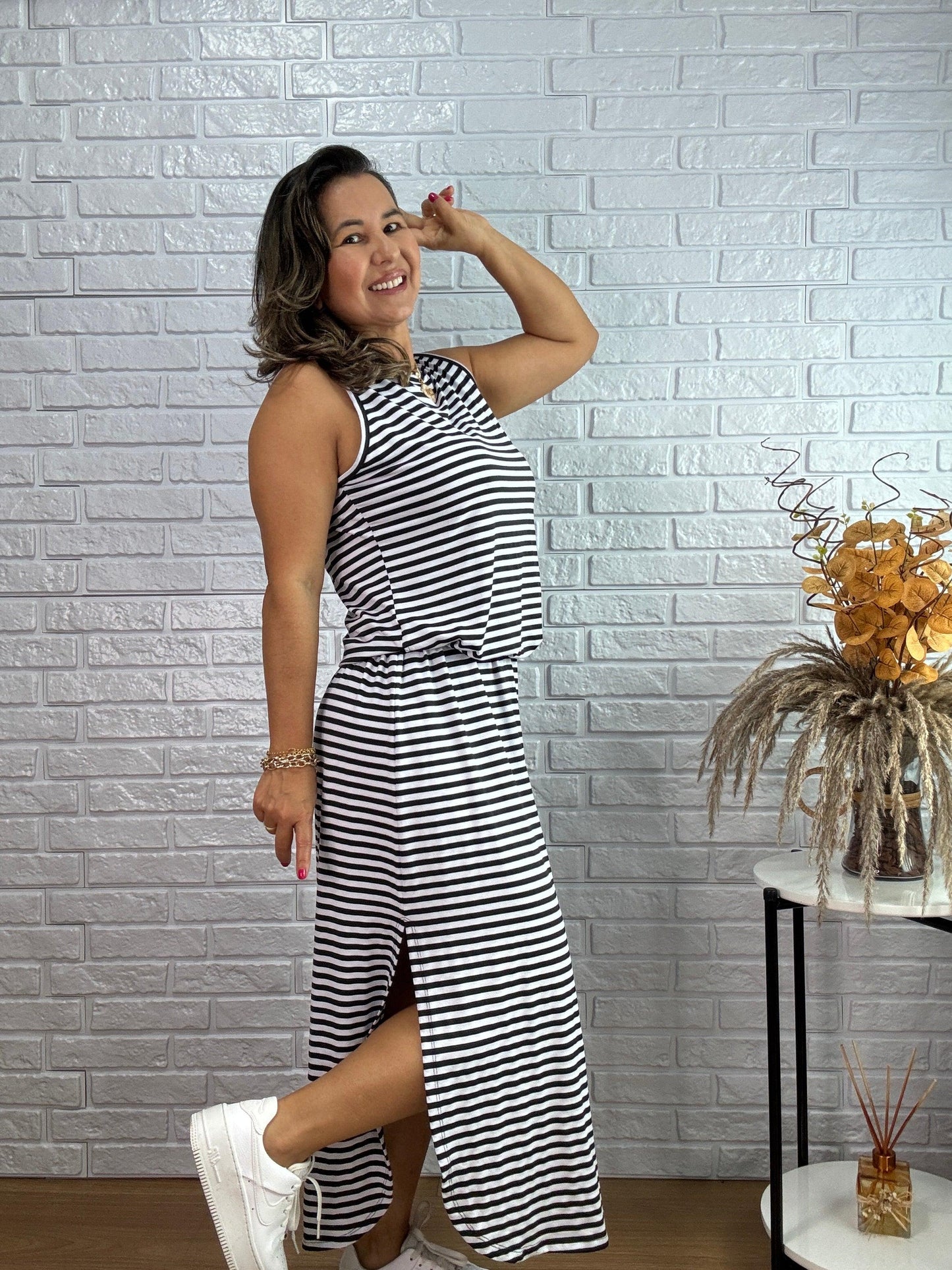 Vestido Listrado Atemporal