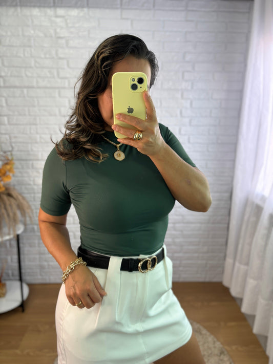 T-shirt Slim | Verde Musgo